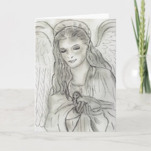 Peaceful Angel Feiertagskarte