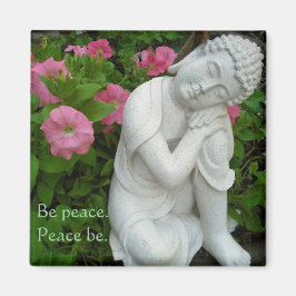 Peaceful Buddha Garden Magnet – Be Peace Zen Decor