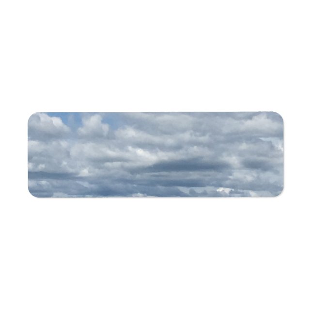 Peaceful Clouds and Sea Return Label (Vorne)