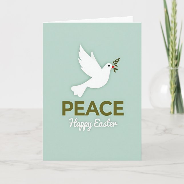 Peaceful Dove Holiday Card Karte (Vorderseite)