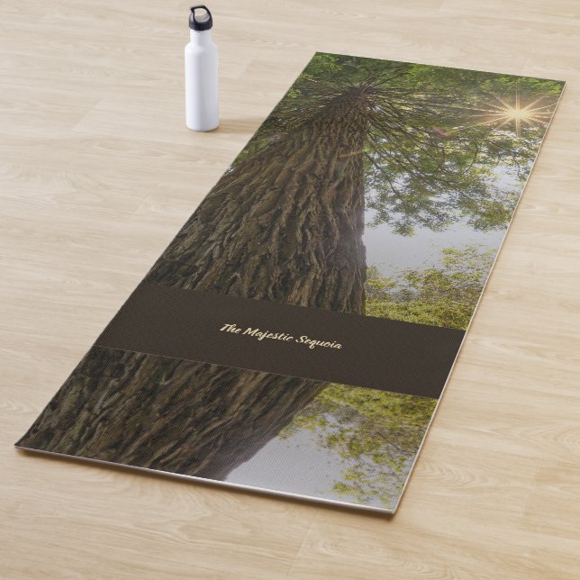 Peaceful Forest With Golden Light Photo Yoga Mat Yogamatte (Beispiel)