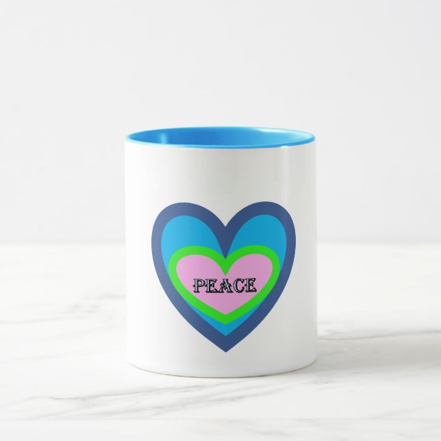 PEACEFUL HEART Mug Tasse (Zentrum)