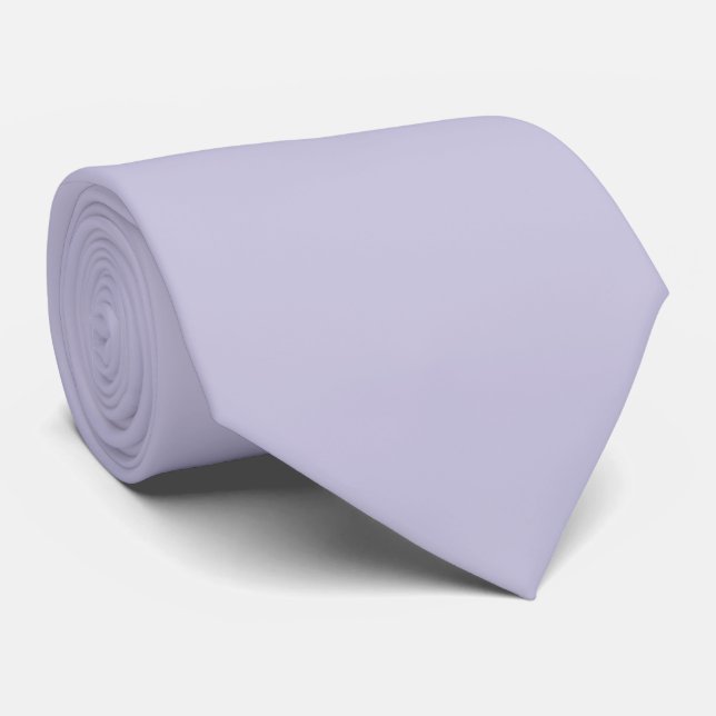 Peaceful Lilac Spring And Summer Solid Color Krawatte (Gerollt)