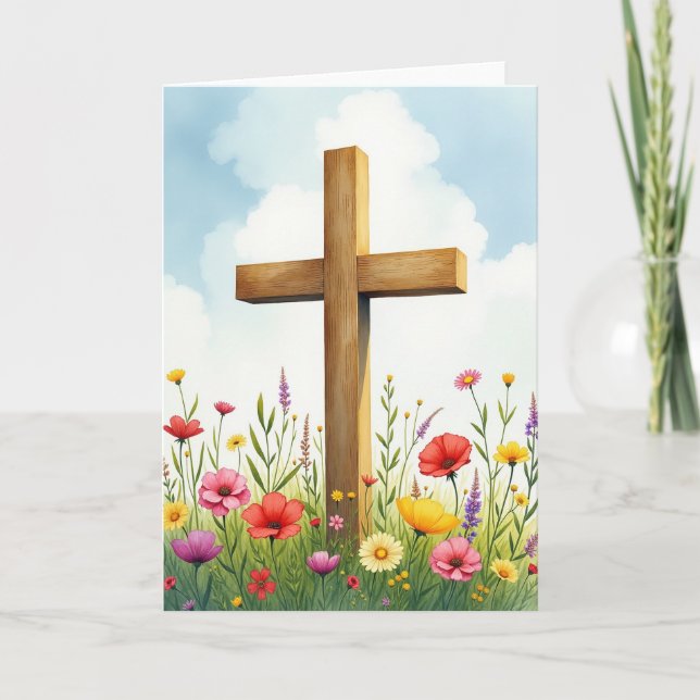 Peaceful Meadow Scene Art Card Karte (Vorderseite)