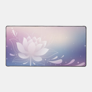 Peaceful Rhythm with Lotus Desk Mat Schreibtischunterlage