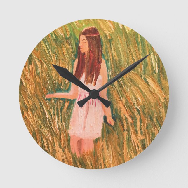 Peaceful thinking clock runde wanduhr (Vorderseite)
