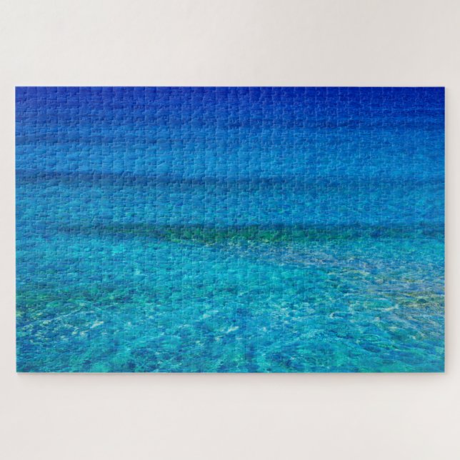 Peaceful Tropical Ocean Beach Sea Water Puzzle (Horizontal)