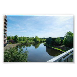 Peaceful Waterside at Wakefield Waterfront Fotodruck
