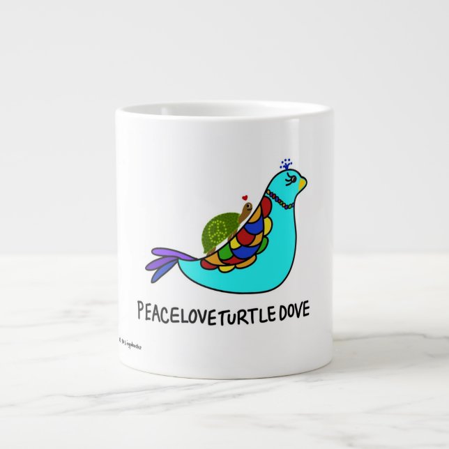 PeaceLoveTurtleDove Tasse (Vorderseite)