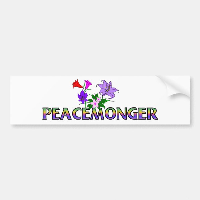 Peacemonger Autoaufkleber (Vorne)