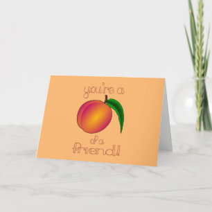 Peach a Friend Karte