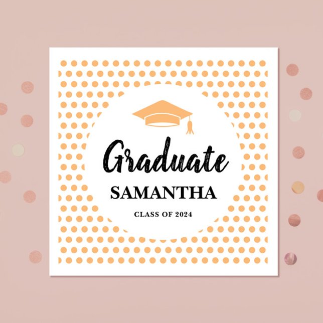 Peach Abschluss Serviette (Von Creator hochgeladen)