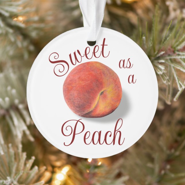 Peach Akryllische Ornament (Baum)