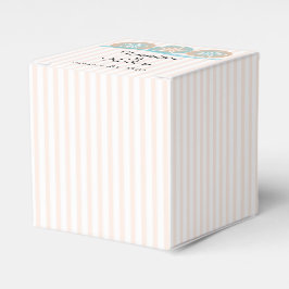 Peach and Blue Sand Dollars Beach Hochzeit Geschenkschachtel