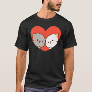 Peach and Goma Mochi Cat Liebe T-Shirt