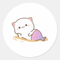 Peach and Goma Mochi Cat