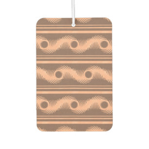 Peach and Mocha Spiral Pattern Autolufterfrischer