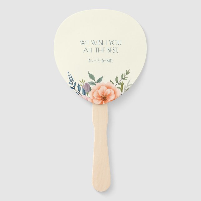 Peach and Petal Dream Fächer (Rückseite)