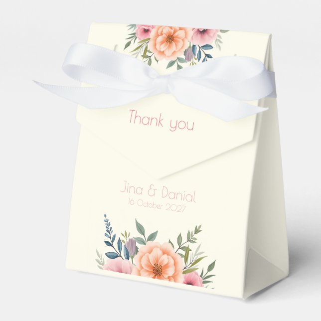 Peach and Petal Dream Geschenkschachtel (Vorderseite)