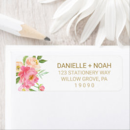 Peach and Pink Peony Blume Hochzeit