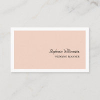 Peach and White Elegante Moderner Hochzeitsplaner