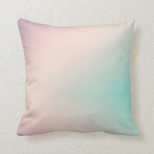 Peach Aqua Gefärbte Krawatte Ombre Kissen