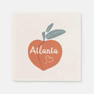 Peach Atlanta Liebe Serviette