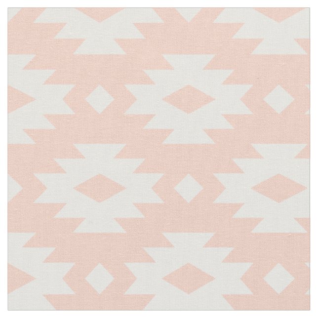 Peach Aztec Stoff (Nahaufnahme)