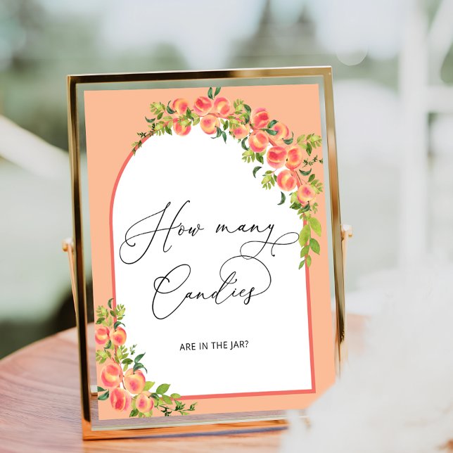 Peach Baby Dusche Wie viele Kanadier in Jar Poster (Von Creator hochgeladen)