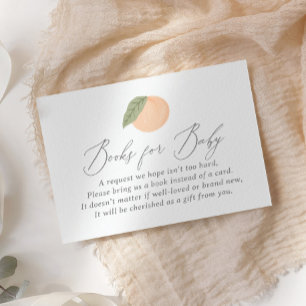 Peach Baby Shooting Books for Baby Begleitkarte