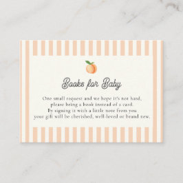 Peach Baby Shooting Books for Baby Enclosure Card Begleitkarte