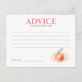 Peach Baby Showcard Postkarte