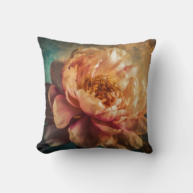 Peach Beauty Kissen (Vorderseite)