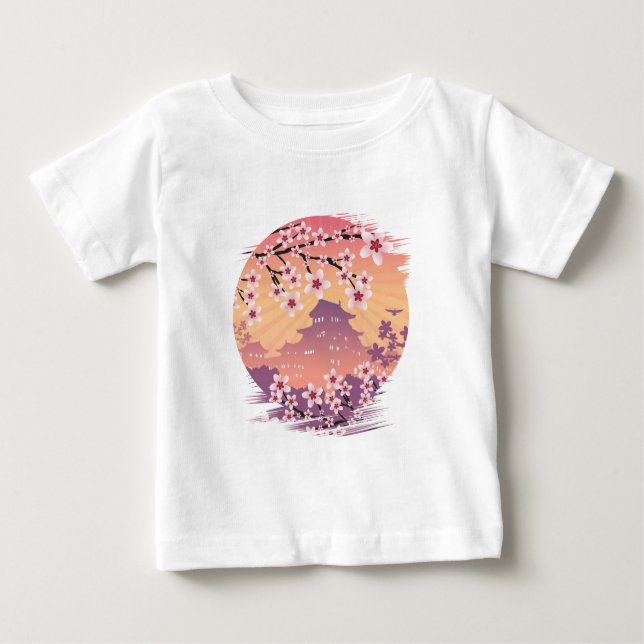 Peach Blossom Baby T-shirt (Vorderseite)