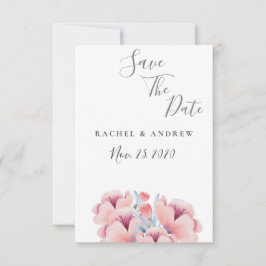 Peach Blossom | Blumenhochzeit Datum speichern Save The Date