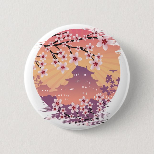 Peach Blossom Button (Vorderseite)