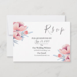 Peach Blossom | Floral Wedding RSVP