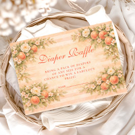 Peach Blossom Garden Diapper Raffle Begleitkarte