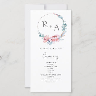Peach Blossom | Hochzeitsprogramm für Flora