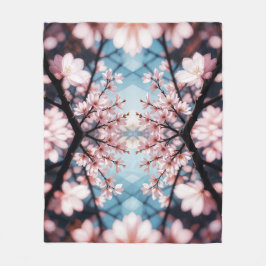 Peach Blossom Kaleidoscope Fleecedecke
