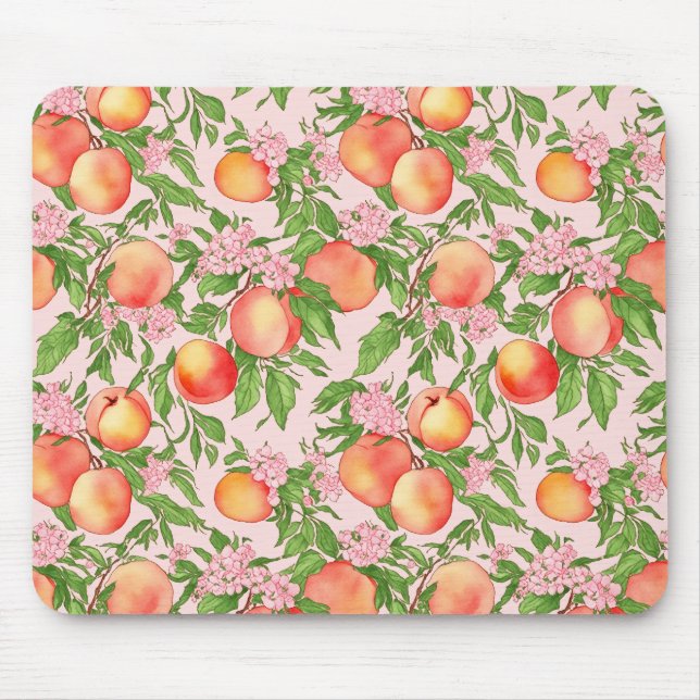 Peach Blossom Maus Pad Mousepad (Vorne)