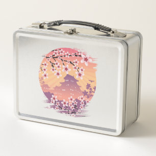 Peach Blossom Metall Brotdose