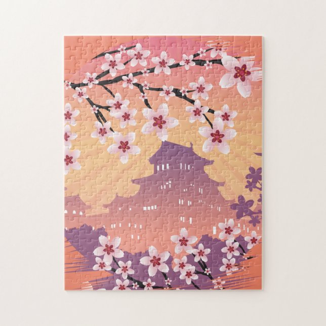 Peach Blossom Puzzle (Vertikal)