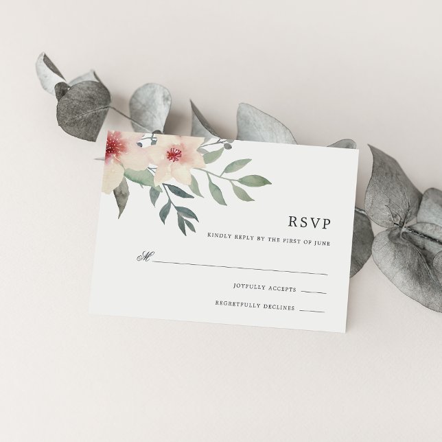 Peach Blossom RSVP-Karte RSVP Karte (Von Creator hochgeladen)