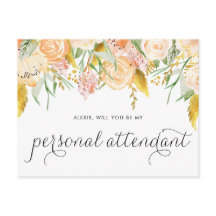 Peach Blume Gold Foil ist mein persönlicher Betreu