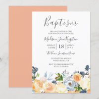 Peach Blume Hübsch Spring Girl oder Boy Baptisse