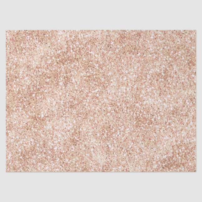 Peach Blush Gold Glitzer    Seidenpapier (Vorderseite)