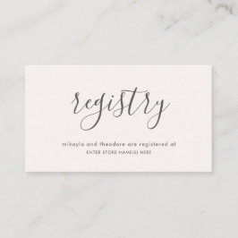 Peach Blush Rose Hochzeit Begleitkarte