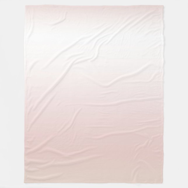 Peach Blush White Fleecedecke (Vorderseite)