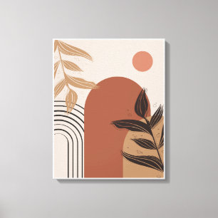 Peach Boho Canvas Print Leinwanddruck
